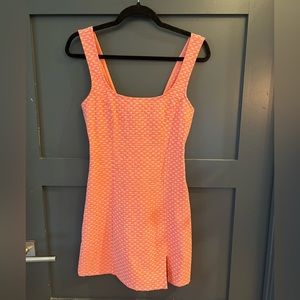 Urban Outfitters Pink Mini Dress w/ Embroidered Flowers | Size Small